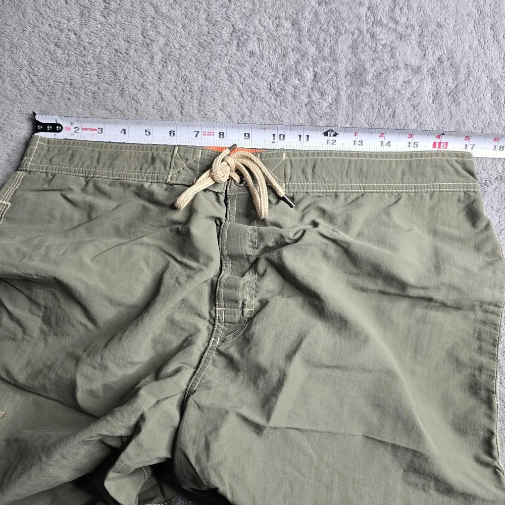 Polo Ralph Lauren Lined Swim Trunks Mens L Green Drawstring 9